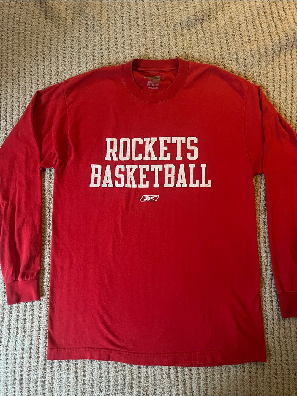 Reebok NBA Houston Rockets Basketball Long Sleeve Shirt